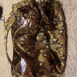 Rebecca minkoff large purse snakeskin print